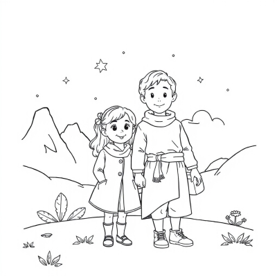 Girl with Mom