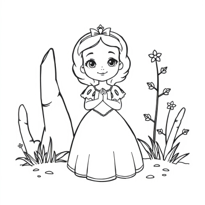 Kind Snow White Princess
