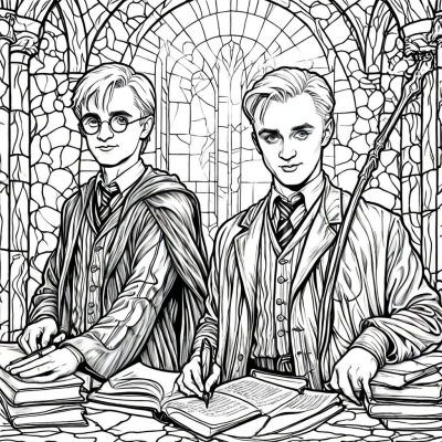 Harry Potter and Draco Malfoy