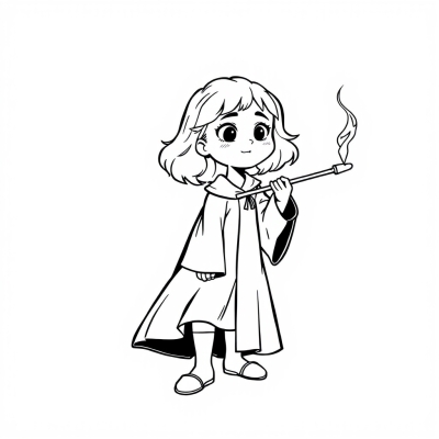 Hermione is About to Cast a Spell