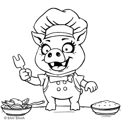 Hungry Monster Chef Pigster