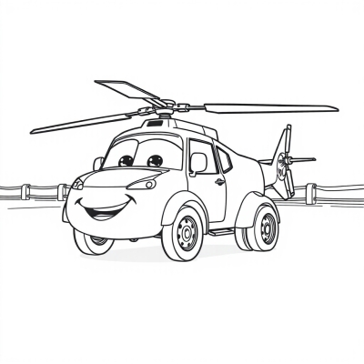 Helicopter Kathy from Cars Movie