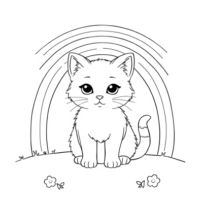 Kitten and Rainbow