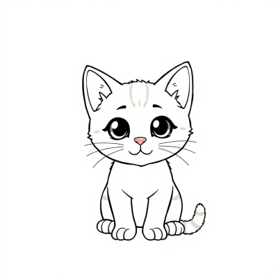 Котенок  красками
