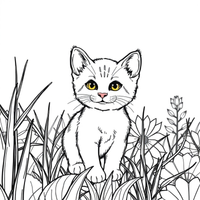 Kitten on the Meadow