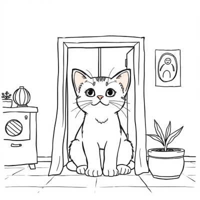 Kitten in the House