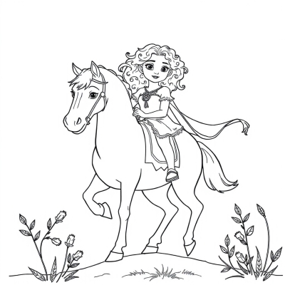 Merida on a Horse