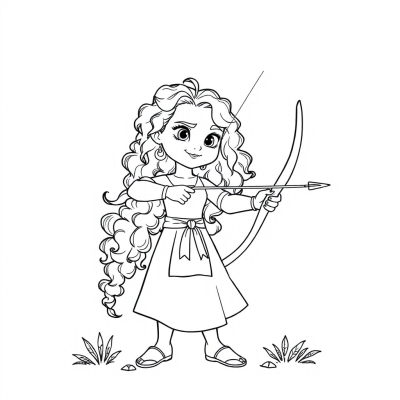 Merida with Bow and Arrow