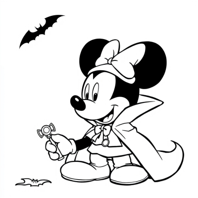 Mickey Mouse in Vampire Costume