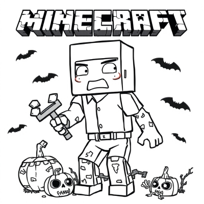 Minecraft Zombie for Halloween