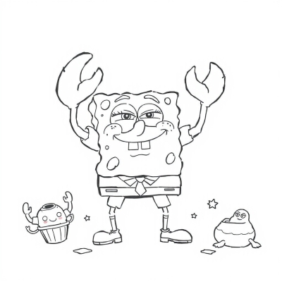 Mr. Krabs in 3D