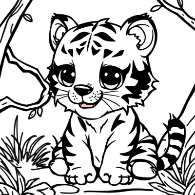 Naughty Tiger Cub