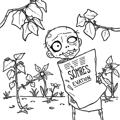 Zombie with a Newspaper