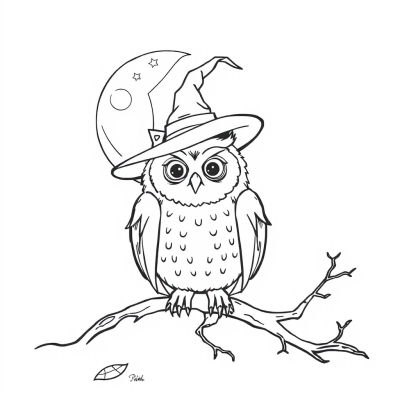 Owl in a Witch Hat