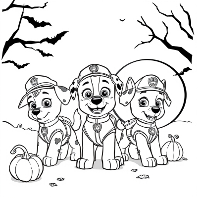 Paw Patrol with Halloween Magic