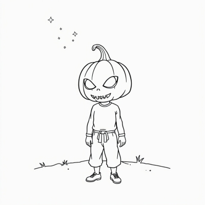 Pumpkin Head Man