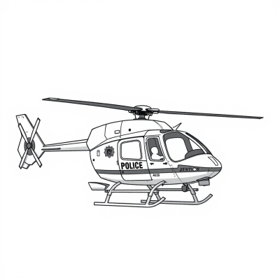 Police Helicopter for Kids