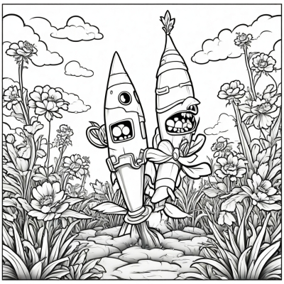 Rocket Carrot from Plants vs Zombies