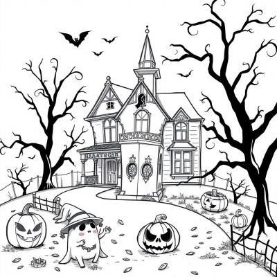Haunted Mansion on Halloween