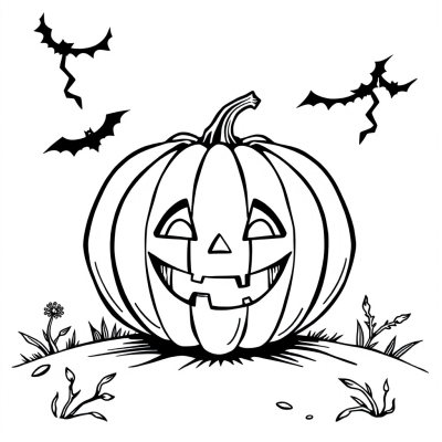 Smiling Pumpkin for Halloween