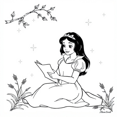 Snow White Reads a Letter