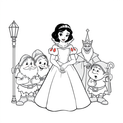 Snow White, Dwarfs and the Evil Queen