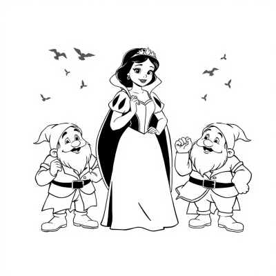 Snow White, the Prince, and the Dwarfs