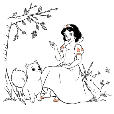 Snow White and the Woodland Friends