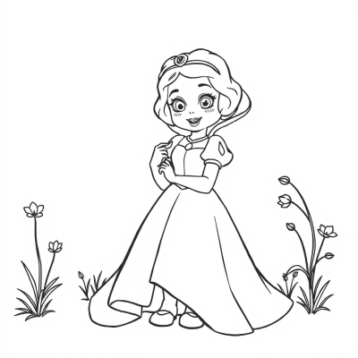 Lovely Princess Snow White