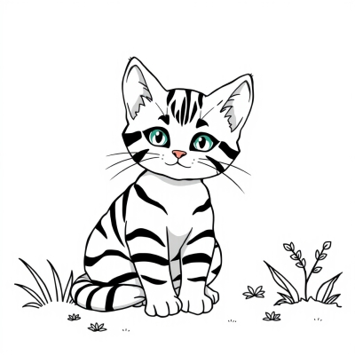Striped Kitten