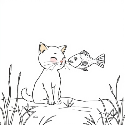 Cat and Fish