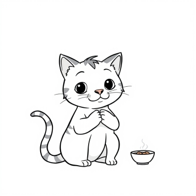 The Cat Asks to Be Fed