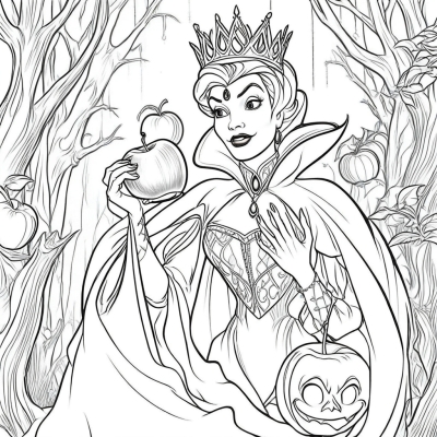 Evil Queen with Poisoned Apple