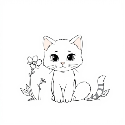 Flower Cat