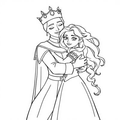 Queen Embraces Merida