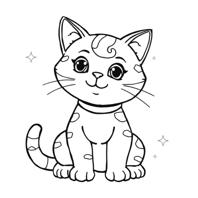Кот-игрушка в заплатках
