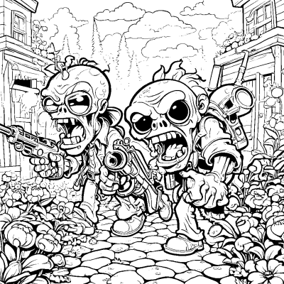 Triple Shot from Plants vs Zombies
