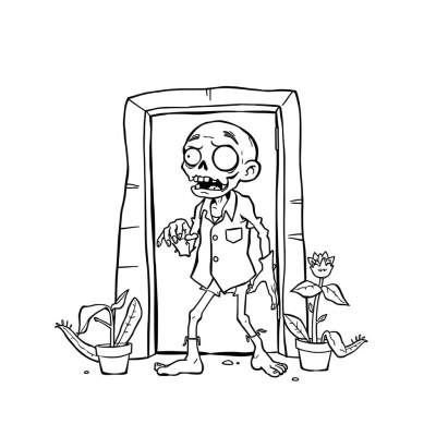 Zombie with Door