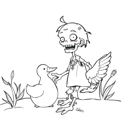 Zombie with Duck