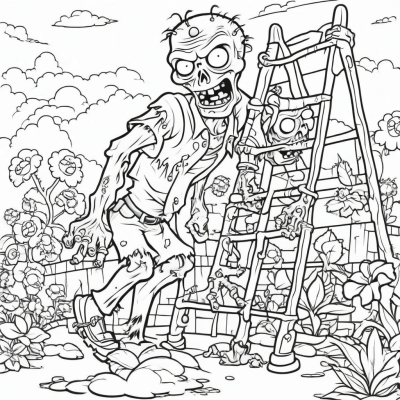 Zombie with a Ladder