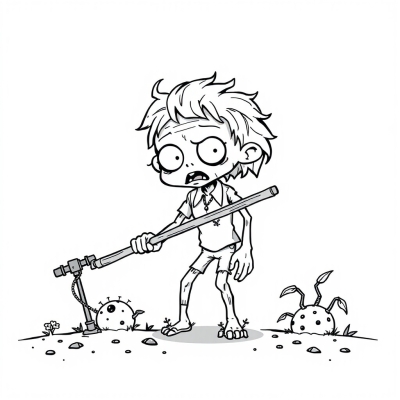 Zombie with a Pole