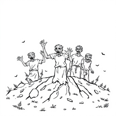 Zombies Rising from the Ground