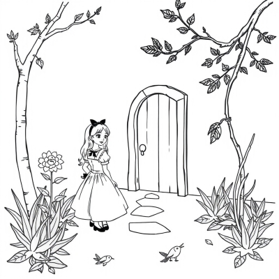 Alice and the Little Door