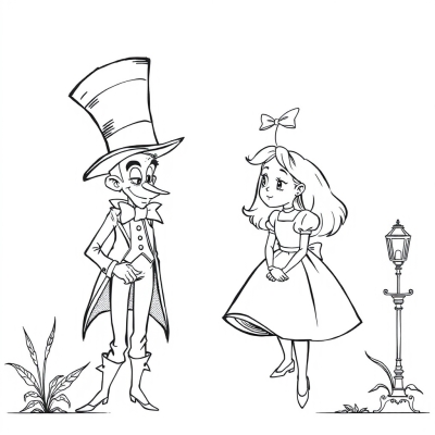Alice and the Mad Hatter