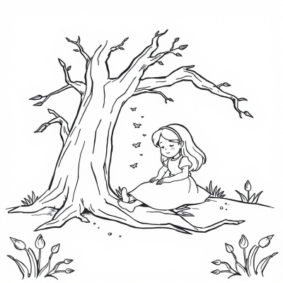 Alice Fell Asleep Under the Tree