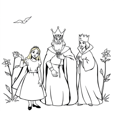 Alice, King, Queen