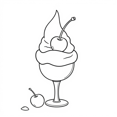 Ice Cream with Cherry Anti-Stress