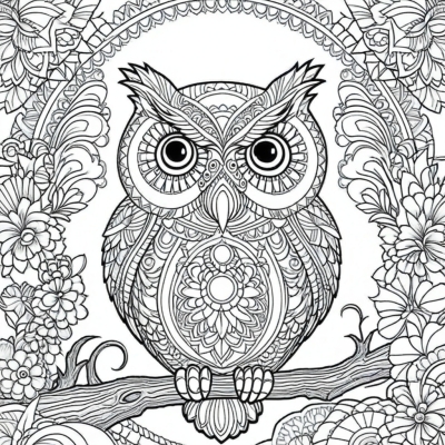 New Year Stress Relief Owl