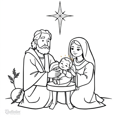 Baby Jesus with Parents