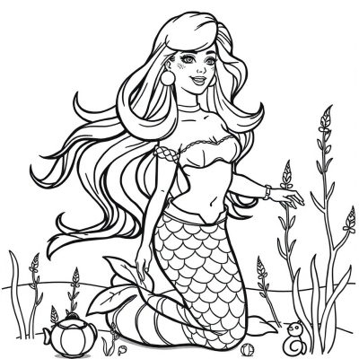 Beautiful Barbie Mermaid